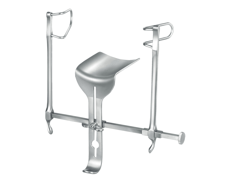 Retractor abdominal GOSSET, deschidere 160mm, lama 63x35mm/60x90mm 