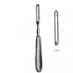 Bisturiu pivotant BALLENGER, L20cm,  drept, varf 3mm