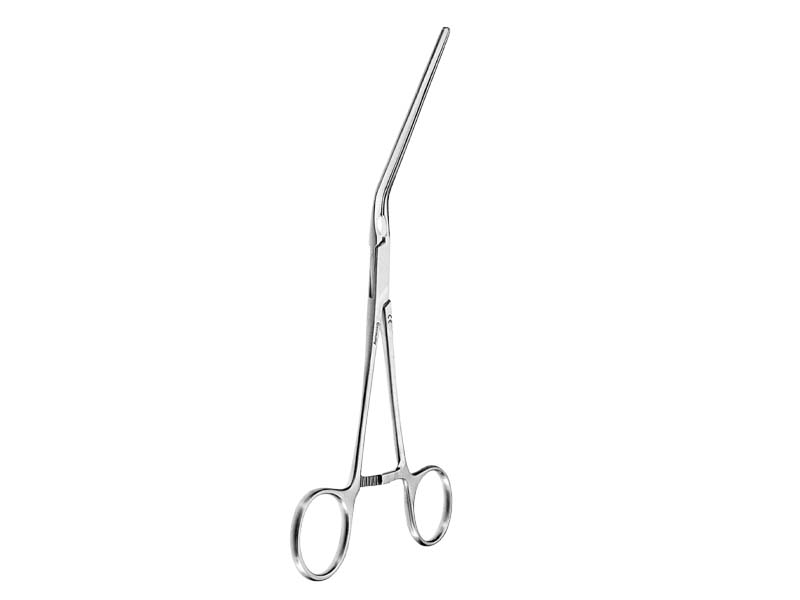 Clema vasculara multifunctionala DE BAKEY, unghiulara 60grd,  L25cm