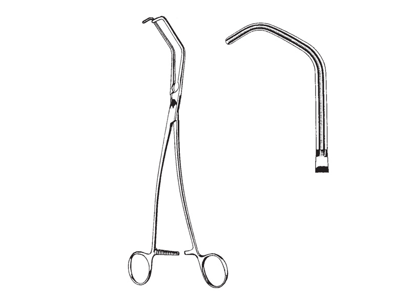 Clema ocluzie DE BAKEY-SATINSKY,  falci 43mm, L20.5cm