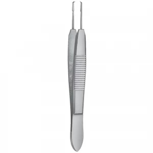 Pensa suturi CASTROVIEJO, 1x2 dinti, L10cm,  dreapta, 0.12mm