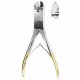 Cleste pentru taiat fire, cu TC, fire moi D3mm, fire tari D2.2mm, L23cm 