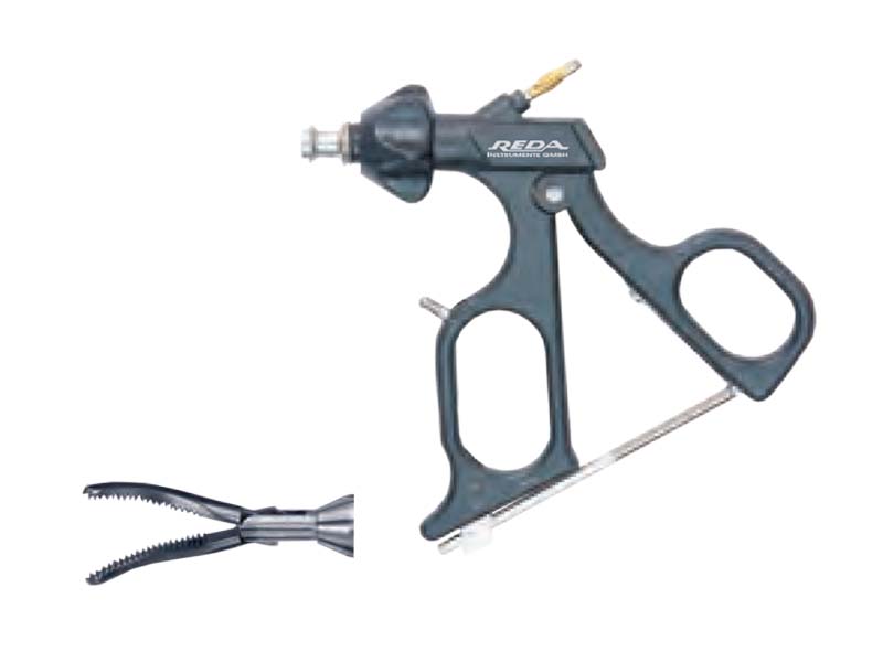 Pensa disectie MARYLAND, actiune dubla, maner ergonomic uni cu clichet, maneta on/off, cu HF, pivotant, demontabil, falci 24mm, D10mm, L330mm 