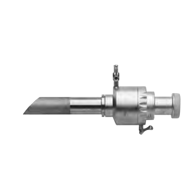 Trocar multifunctional cu valva mecanica, varf oblic, robinet insuflatie,  D15mm, L100mm
