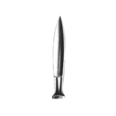 Bisturiu cartilaje LANGENBECK, monobloc, lama L5.5cm 