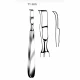 Elevator periostal FARABEUF-COLLIN, varf 11mm, L15.5cm,  curb