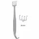 Retractor FREEMAN, 4 dinti, 38mm, L18cm 