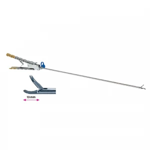 Portac, cu TC, curb dreapta, dinti transversali, maner axial drept, cu clichet, conexiune LL, falci 13mm, D5mm,  L330mm