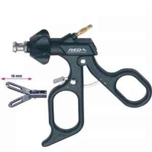 Pensa disectie, actiune dubla, fenestrata, maner ergonomic uni cu clichet, buton on/off, cu HF, pivotant, demontabil, falci 16mm, D5mm,  L330mm