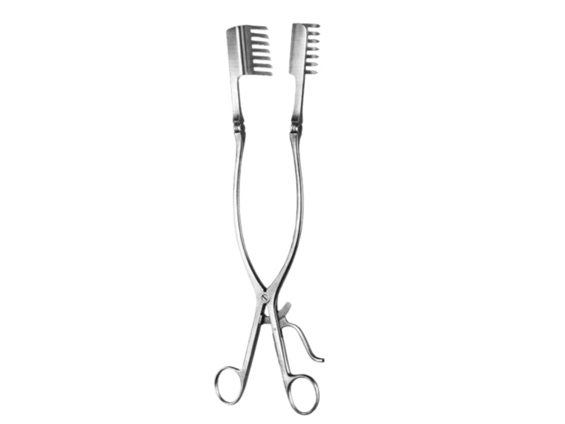 Retractor BECKMANN-EATON, ascutit, deschidere 140mm, 47x41mm, L32cm 