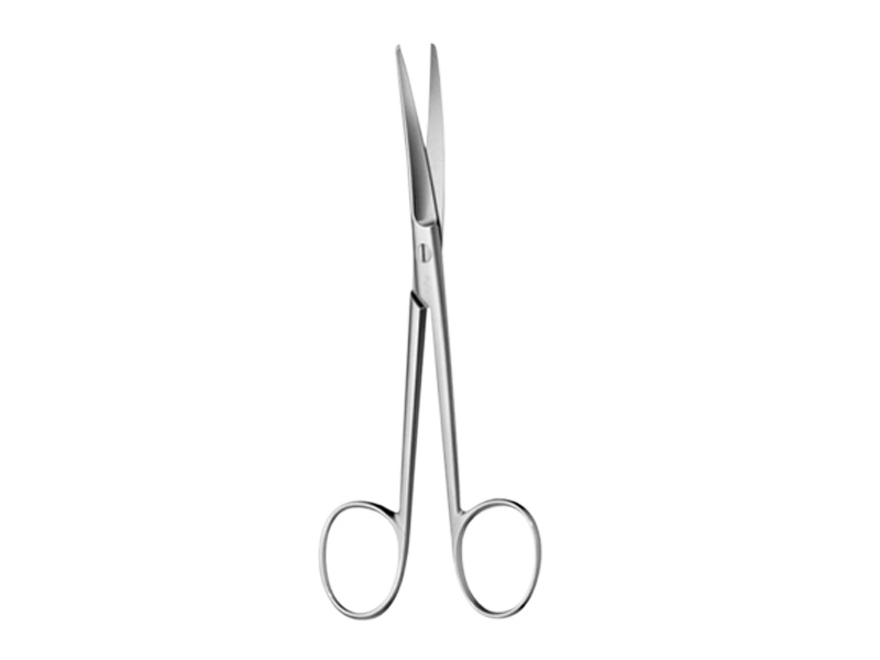 Foarfeca histerectomie WERTHEIM, curba, varf bont/bont, L22.5cm 