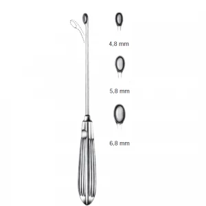 Chiureta osoasa HALLE, maleabila, L21cm,  D5.8mm (Fig 2)