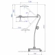 Lampa scialitica EMALED 300F, stativ mobil 