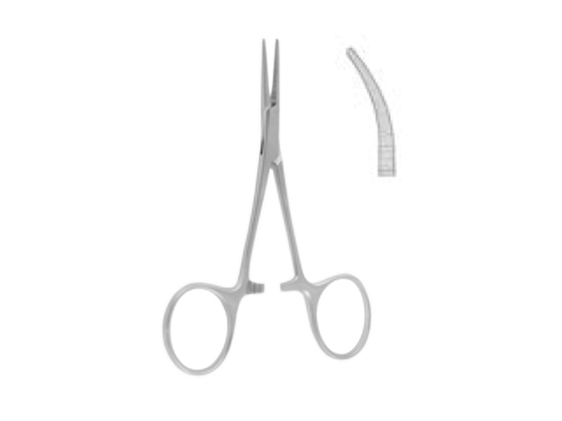 Pensa hemostatica MICRO-HARTMANN, L10cm,  curba