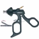 Pensa intestinala DORSEY (JOHANN), actiune singulara, fenestrata, maner ergonomic uni cu clichet, buton on/off, cu HF, pivotant, demontabil, falci 20mm, D5mm,  L330mm