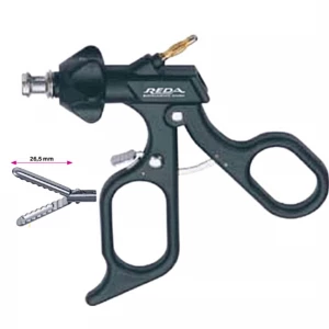 Pensa de prehensiune DAVIS&GEEK, cu rezervor, actiune dubla, maner ergonomic uni cu clichet, buton on/off, cu HF, pivotant, demontabil, falci 26.5mm, D5mm, L330mm 