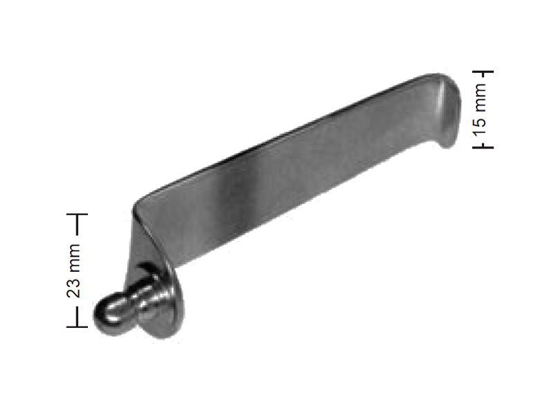 Lama pentru retractor CLOWARD, 15x23mm, L40mm 