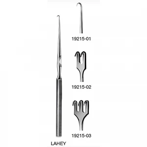 Retractor LAHEY, ascutit, L12cm,  1 dinte