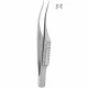 Pensa iris TROUTMAN (COLIBRI), curba, ascutita, 1x2 dinti, 0.12mm, L7cm 