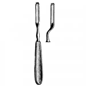 Bisturiu pivotant BALLENGER, L20cm,  forma de baioneta, varf 3mm