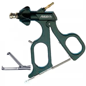 Pensa de prehensiune tip gheara, actiune singulara, maner ergonomic uni cu clichet, maneta on/off, cu HF, pivotant, demontabil, 3x2 dinti, falci 29mm, D10mm,  L330mm