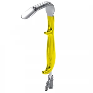 Retractor FERRIERA, cu lumina rece si aspirare,  80x16mm
