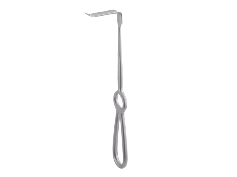 Retractor OBWEGESER, L22cm,  unghiular in sus, 80x16mm