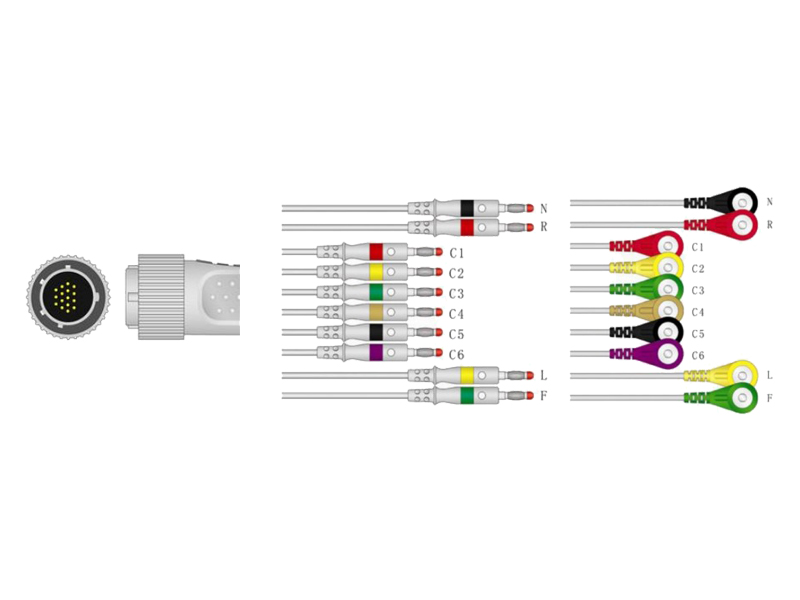 Cablu ECG pacient, pentru CARDIOLINE DELTA 3 PLUS 