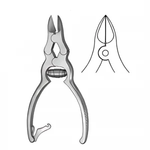 Cleste pentru unghii, drept, L15.5cm 