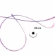 Fir de sutura SERASYNTH LOC, ghimpat, Polidioxanona, resorbabil, monofilament, violet, HR-26mm, USP 2/0, 1x30cm, ac rotund 1/2, set 12buc 