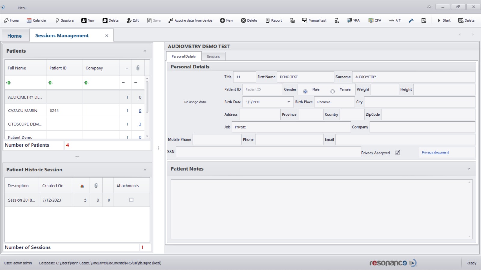 Licenta software MDS de management al pacientilor pentru PC 