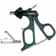 Pensa de prehensiune tip gheara, actiune singulara, maner ergonomic uni cu clichet, maneta on/off, cu HF, pivotant, demontabil, 3x2 dinti, falci 22mm, D5mm,  L330mm