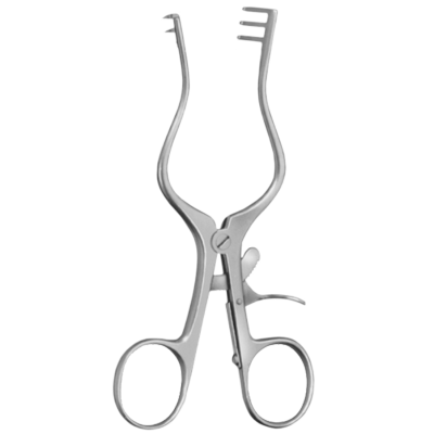 Retractor WEITLANER, 2x3 dinti, L11.5cm,  ascutit