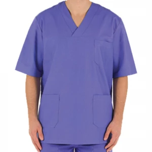 Halat cu maneca scurta, albastru-indigo  marime L