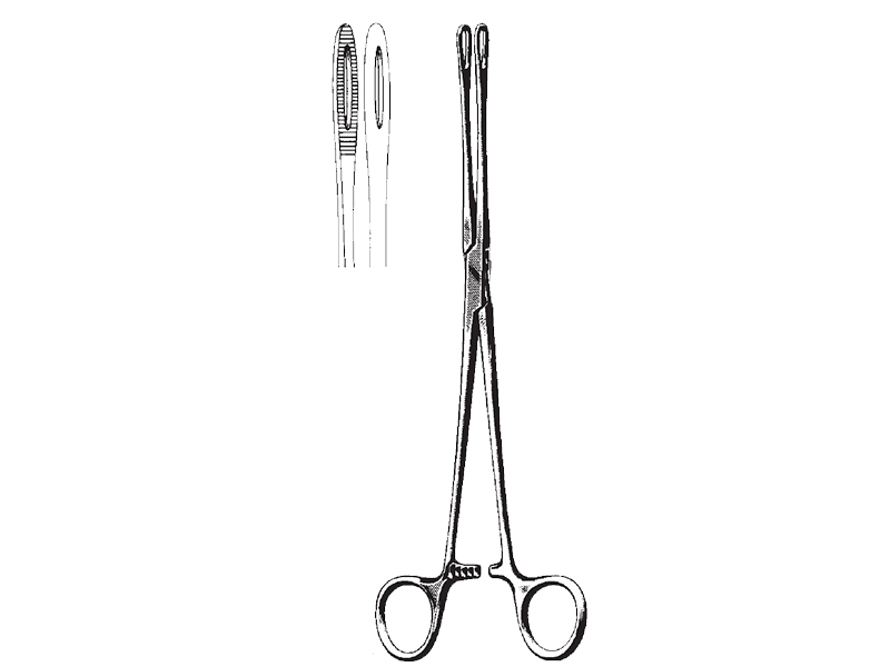 Pensa port-tampon FOERSTER, ingusta, zimtata, L25cm,  dreapta