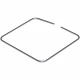 Cadru fixare panza sterilizare,  container sterilizare 1/2, 255x255mm
