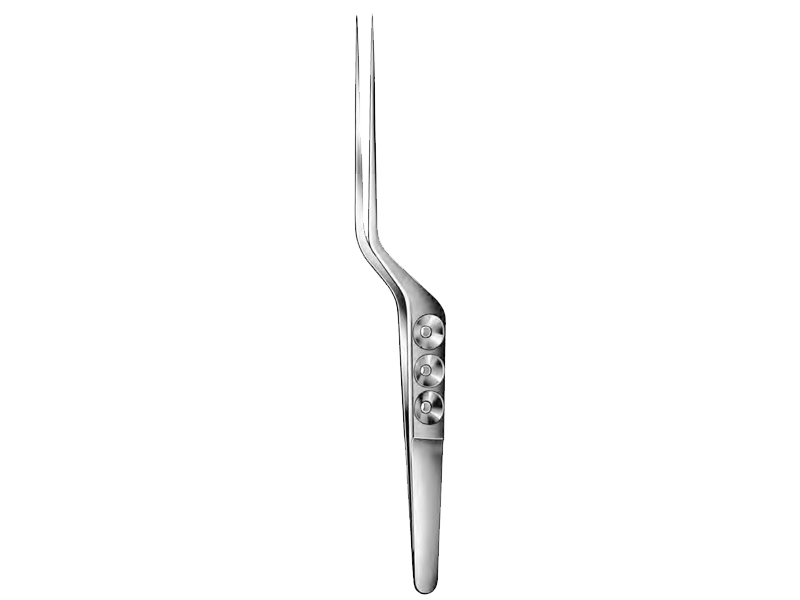 Micro-pensa YASARGIL, forma de baioneta, varf 0.9mm,  L18cm