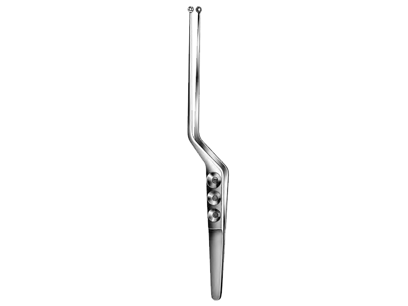 Pensa YASARGIL, forma de baioneta, varf forma de lingura, D5mm, L22cm 