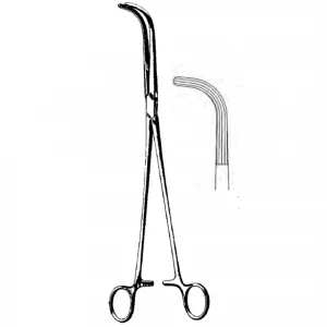 Pensa hemostatica MIXTER, curba,  L22cm