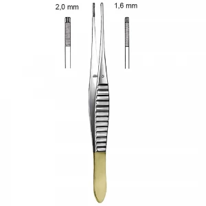 Pensa anatomica DE BAKEY, cu TC, atraumatica,  varf 1.6mm, L20cm