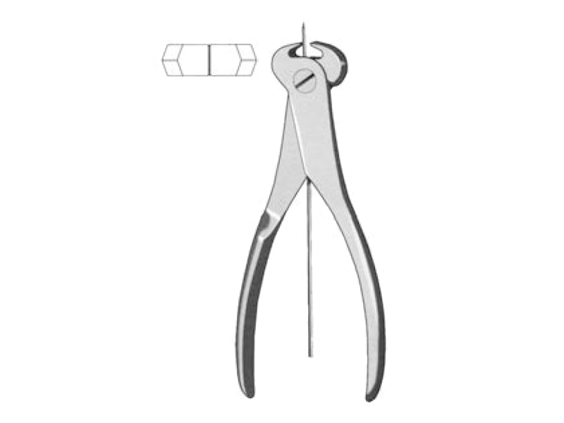 Cleste canulat de taiat brose cu D1.6mm, L19cm 
