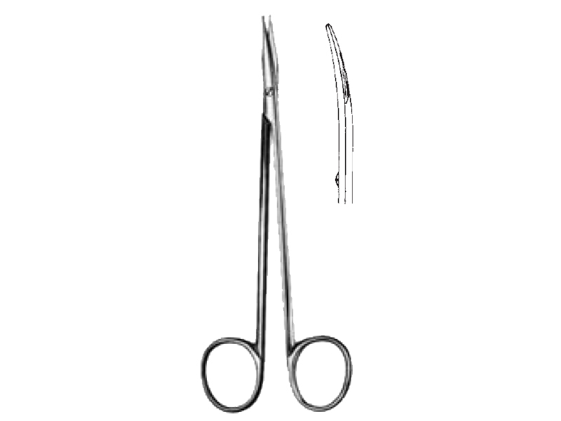 Foarfeca operatii REYNOLDS,  cu TC, curba, L15cm