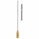 Canula liposuctie, un orificiu central alungit pe partea superioara si doua orificii pe partea inferioara, L30cm,  D4mm