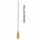 Canula liposuctie, un orificiu central pe partea superioara si doua orificii laterale pe partea inferioara,  D5mm, L30cm