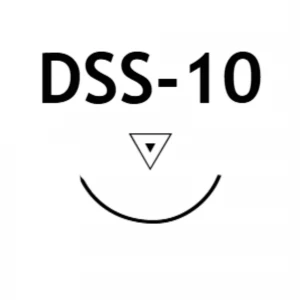 Fir de sutura SERAPREN, polipropilena, neresorbabil, monofilament, albastru, DSS-10mm, USP 7/0, 1x50cm, ac rotund 3/8, taiere inversa, subtire, set 24buc 